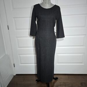 Authentic Dolce & Gabbana wool sheath dress - Open back strappy detail